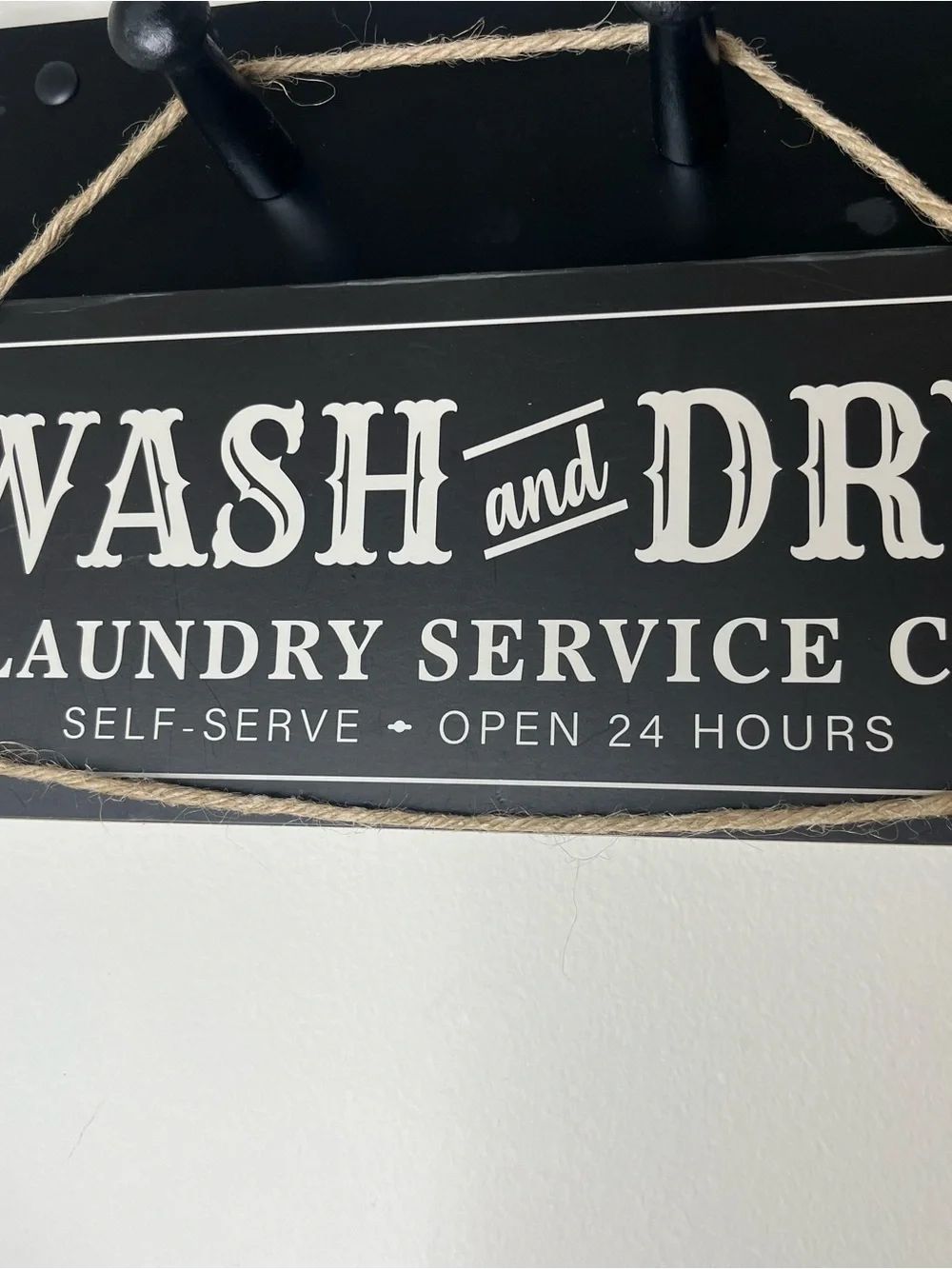 Wash and Dry Laundry Room Sign
